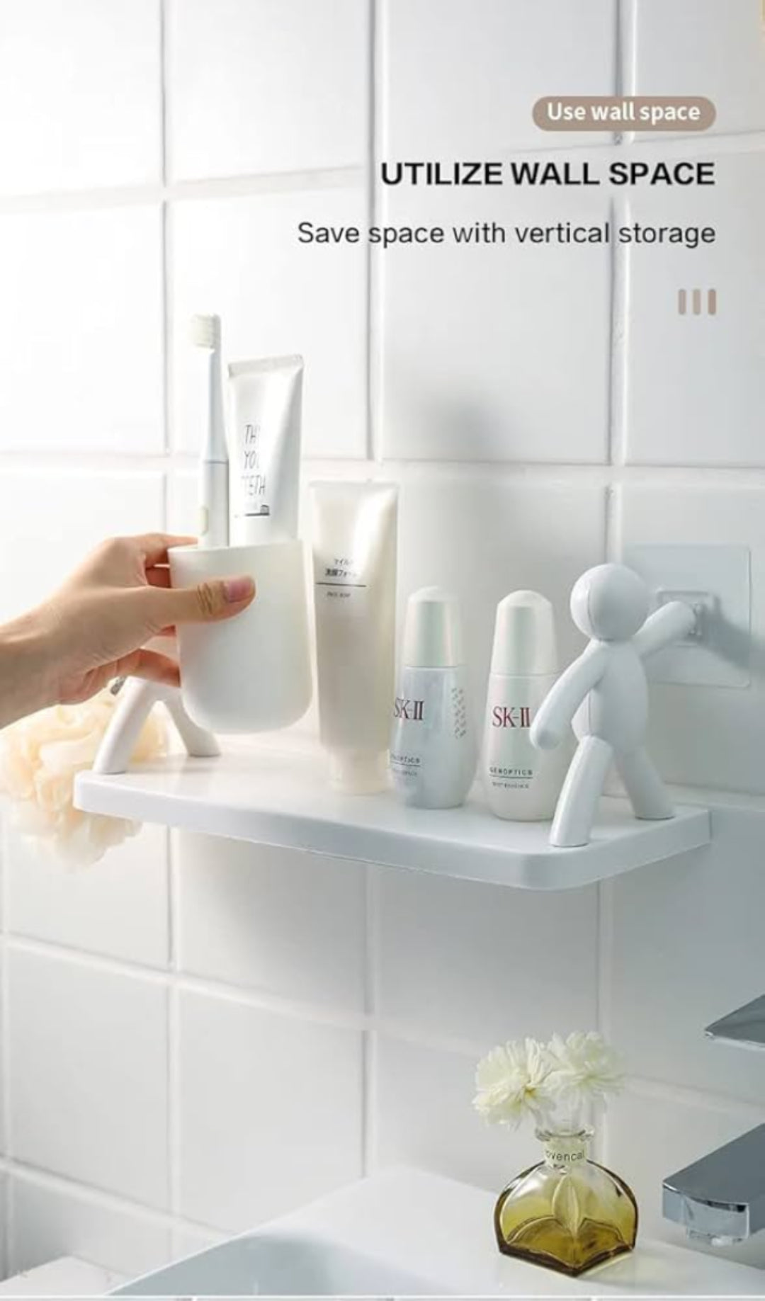Wall-Mounted Human Shelf