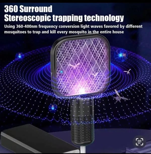 USB Mini Electric Mosquito Swatter UV Light