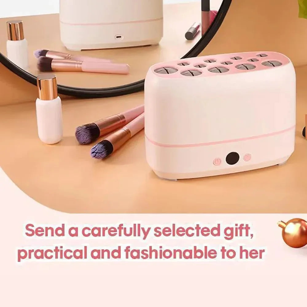 12 Pieces Electric Makeup Brush & Sponge Dryer - Deals mart