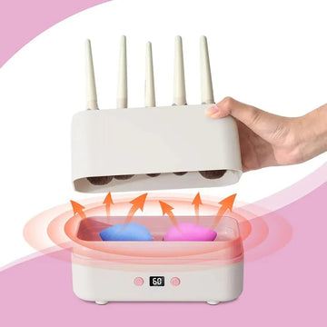 12 Pieces Electric Makeup Brush & Sponge Dryer - Deals mart