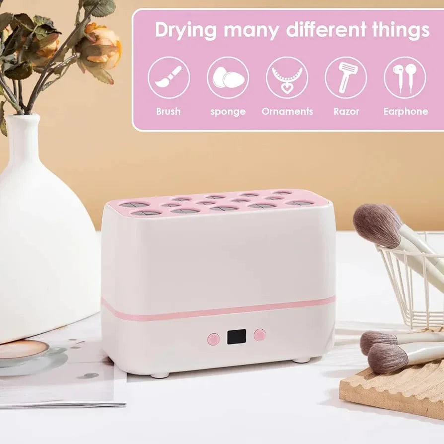 12 Pieces Electric Makeup Brush & Sponge Dryer - Deals mart