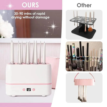 12 Pieces Electric Makeup Brush & Sponge Dryer - Deals mart