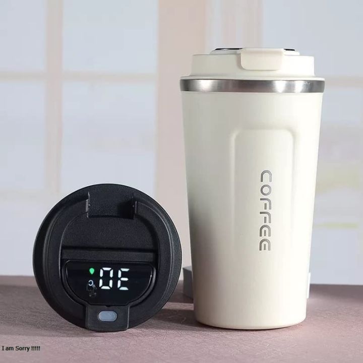 LED Temperature HotnCold Stainless Steel Coffee Mug