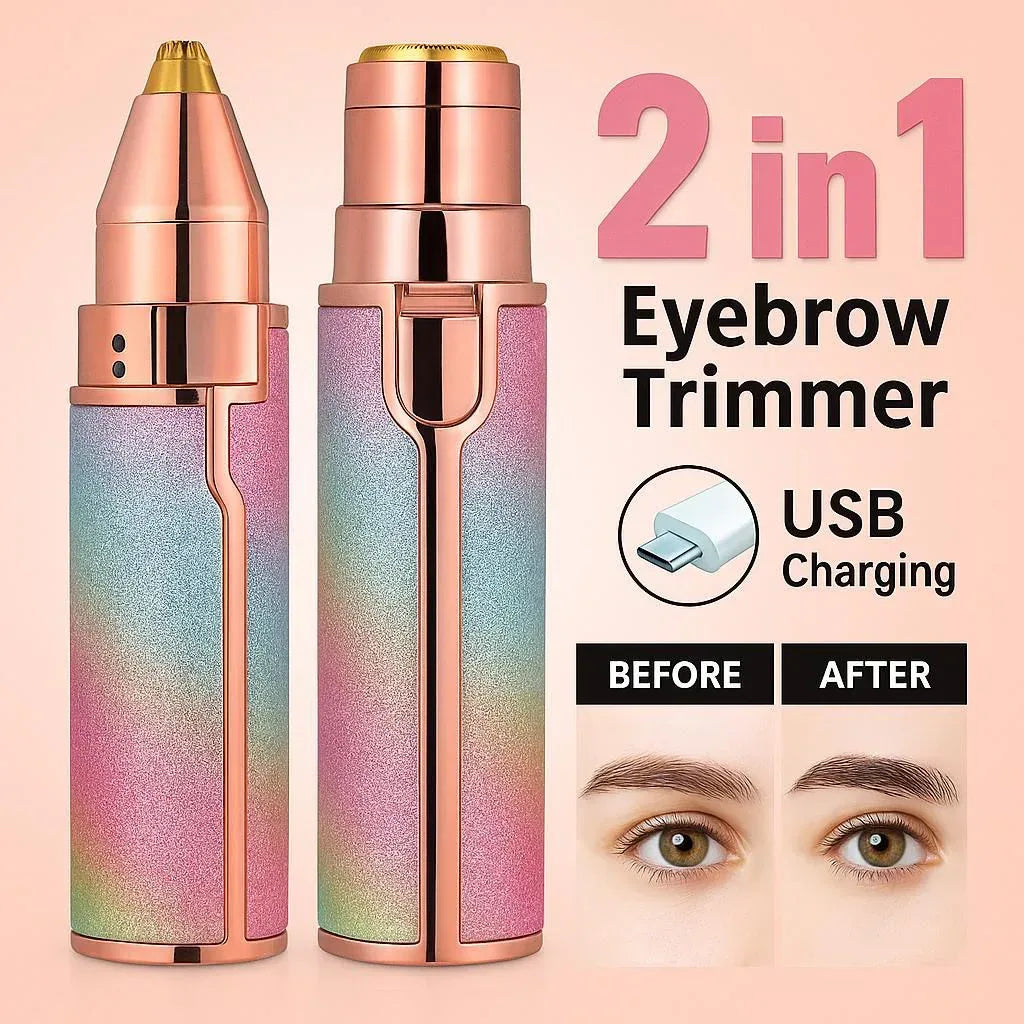 2-in-1 Rechargeable Eyebrow Trimmer