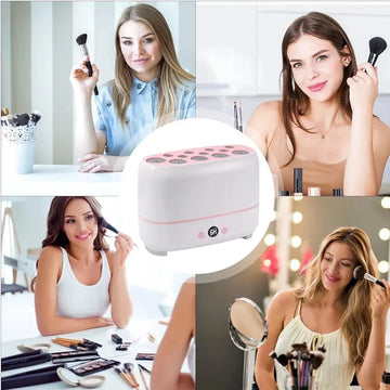 12 Pieces Electric Makeup Brush & Sponge Dryer - Deals mart